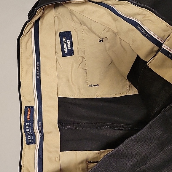 Men's Dockers Straight Dress Pants Khakis 32×34 - Picture 4 of 5